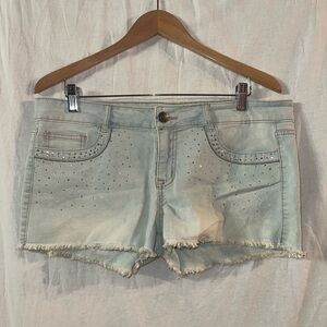 Light Blue Denim Shorts